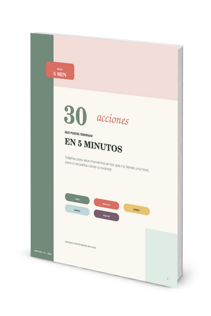 Portada del bono 30 acciones de 5 minutos