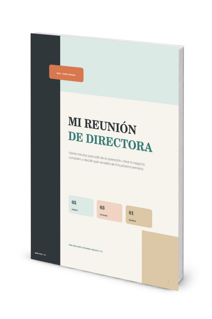 Portada del bono Mi reunión de directora