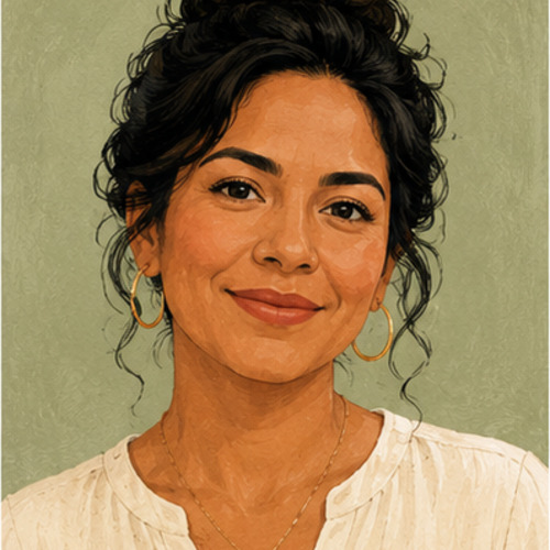 Retrato ilustrativo de una lectora
