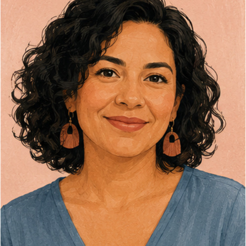 Retrato ilustrativo de una lectora